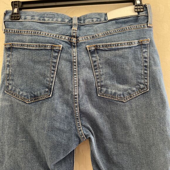 RE/DONE Originals Jeans Women’s Size 30x27 High Rise Button Fly Ankle Straight - Picture 7 of 11